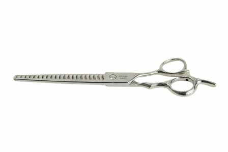 Tritra 22196 - 440C - Enkele Effileerschaar 17,5 cm - 21 tands - Hondenschaar Trimschaar