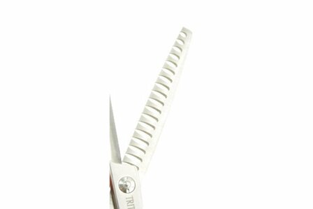 Tritra 22199 - 440C - Enkele Effileerschaar 16,75 cm - 18 tands - Hondenschaar Trimschaar
