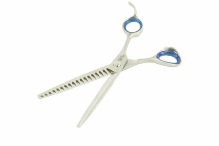 Tritra 22199 - 440C - Enkele Effileerschaar 16,75 cm - 18 tands - Hondenschaar Trimschaar