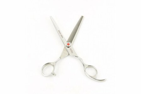 Tritra Special Edition E - 440C - Enkele Effileerschaar 17 cm - 38 tands - Hondenschaar Trimschaar