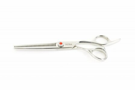 Tritra Special Edition DE - 440C - Dubbele Effileerschaar 17 cm - 38 tands - Hondenschaar Trimschaar