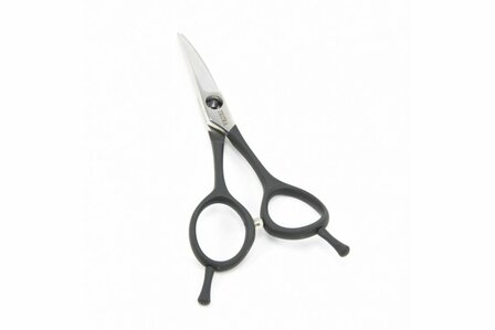 Tritra VT/oog G-punt - Gebogen schaartje 11,5 cm - Soft Grip Zwart - Hondenschaar Trimschaar