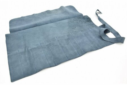 Etui D-Blauw - Hondenschaar Opbergen - Su&egrave;de Leer