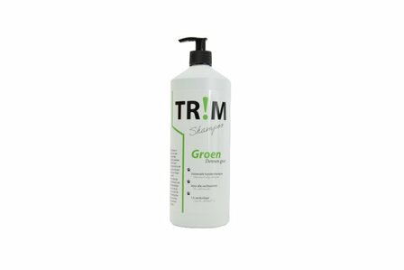 TR!M Hondenshampoo Groen - 1 Liter - Pompfles - Dennen geur