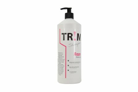 TR!M Hondenshampoo Roze - 1 Liter - Pompfles - Rozen geur