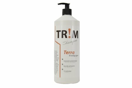 TR!M Hondenshampoo Terra - 1 Liter - Pompfles - Kruiden geur