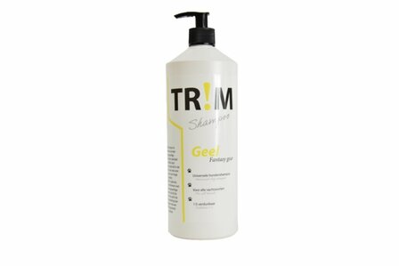 TR!M Hondenshampoo Geel - 1 Liter - Pompfles - Karamel geur