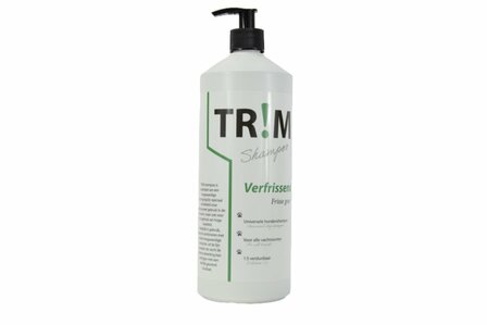 TR!M Hondenshampoo Verfrissend - 1 Liter - Pompfles - Menthol