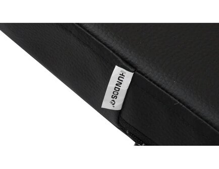 Benchkussen Leatherlook Zwart - Extra Hoog - Diverse Maten