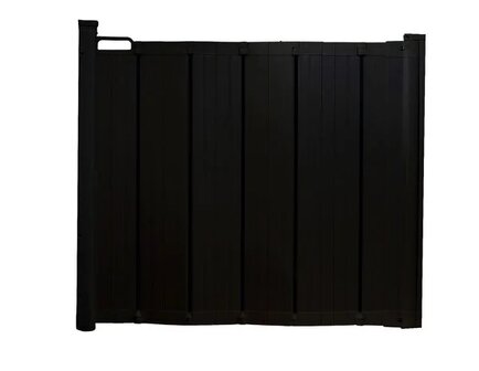 Hondenhek Deurhek - Traphek Uitschuifbaar - Zwart - 55-92 cm