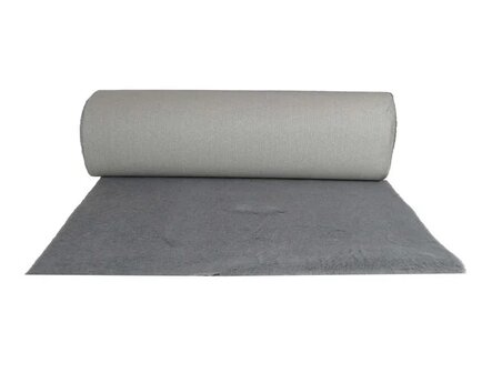 Vetbed De-Tail - Grau Uni - Gummi Anti R&uuml;tsch - Rolle 5 Meter