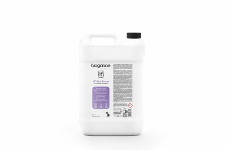 Biogance Hondenshampoo - 5 Liter - White Snow - Witte en lichte vachten