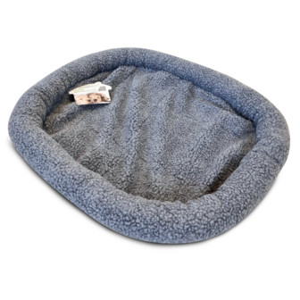 Schapenvacht Dierenmand Grijs  - Hondenmat Katten Mand - 60 x 45 x 6 cm