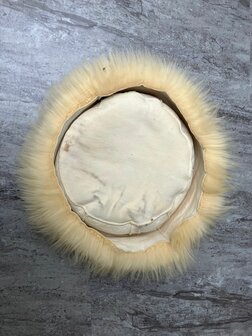 Schapenvacht 100% Echt &amp; Natuurlijk - Vanille 60-70 cm - Hondenmand Kattenmand