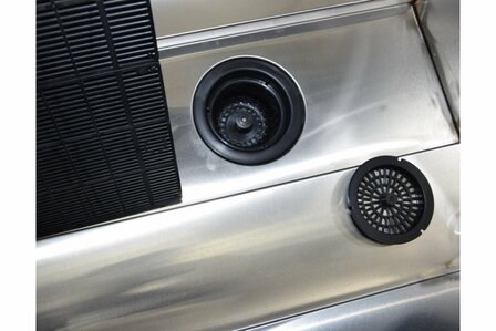 Hondenbad RVS Elektrisch met Klepdeur ZG - Met goot voor badpomp