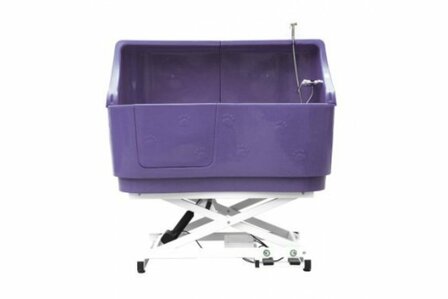 Hondenbad PRCE Paars - Elektrisch Verstelbaar - Met Spatwand en Kraan