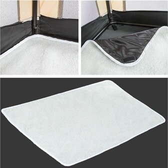 Nylon Reisbench Beige XXL (102 cm) - Softbench - Opvouwbaar - Showroom model