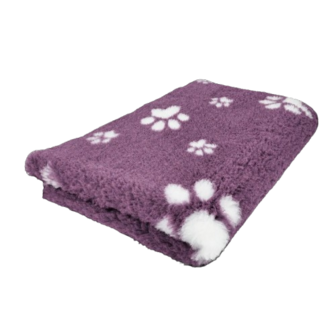 Vetbed Bordeaux Rood-Paars Kleine en Grote Voetprint - Anti-Slip &middot; Diverse Maten