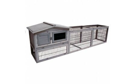 Konijnenhok met Ren Sunshine Jumbo Cottage (Grey)