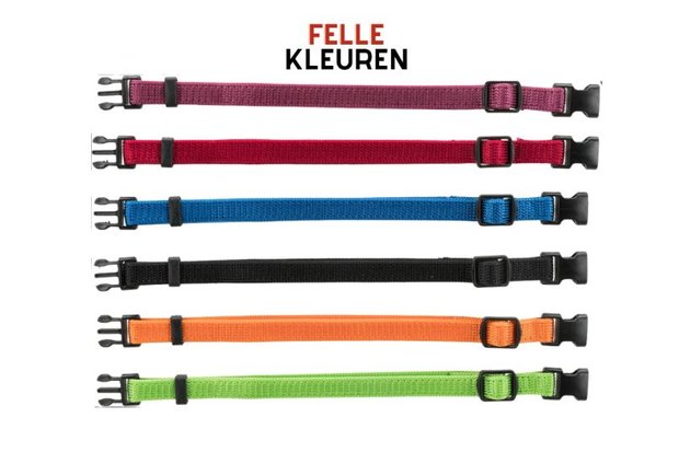 Puppyhalsbandjes Assorti - 6 Kleuren (17-25 cm)