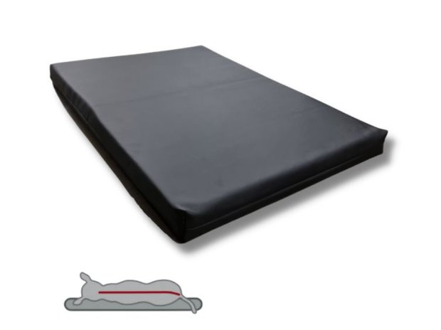 Orthopedisch HD Matras Leatherlook Zwart 80x55 cm