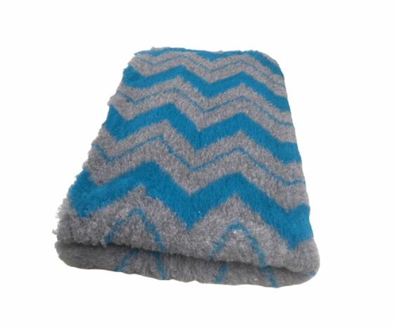 Vetbed Zig Zag Antraciet Blauw - Anti-Slip · Diverse Maten