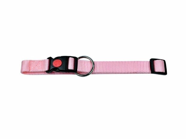 aankunnen Uitbeelding Vermelden Hondenhalsband Met Wienerlock Kliksluiting - Nylon - Roze - Diverse Maten