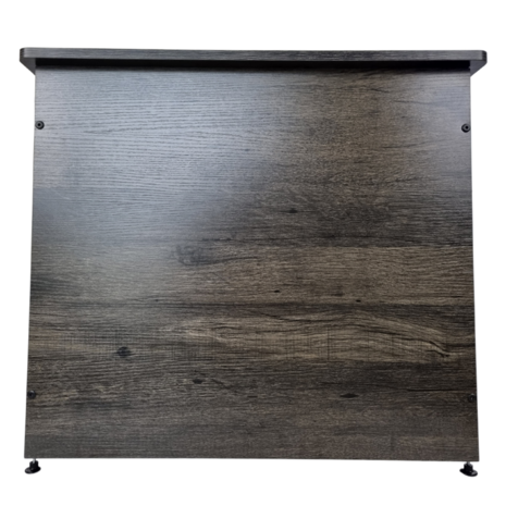 Hondenbench Furniture M (69 cm) - Donkergrijs - Houten Cover - Met Benchmat