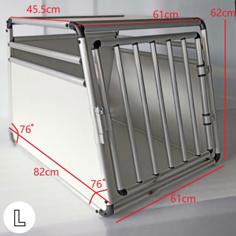 Autobench Enkel Aluminium - Reisbench - Round Tube - Ronde Buizen (82 cm)