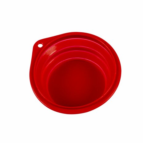 Siliconen Drinkbak Reiskom - Rood - Diverse Maten