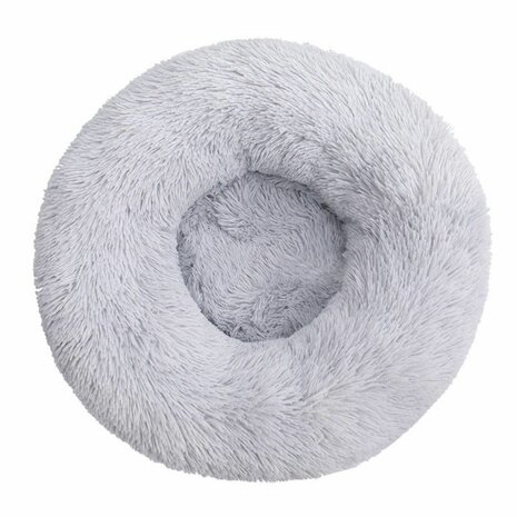 Fluffy Donut Hondenmand Kattenmand - Grijs - Diverse Maten