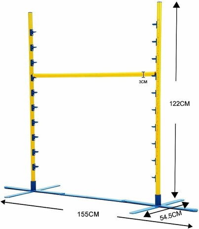 Agility Verstelbare Sprong met onderlat