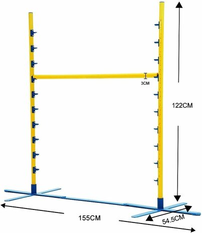 Agility Verstelbare Sprong met onderlat