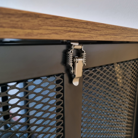 Hondenbench Grandes - Metalen Bench - Luxueus - 118.5 CM - Houten Cover