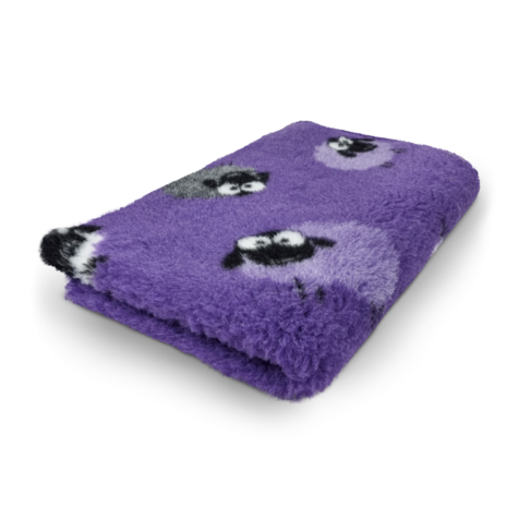 Vetbed Farm Animals - Woolly Schafe Lila - Gummi Anti Rütsch - 150x100cm - 10 Stück