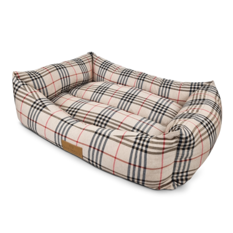 Dänish Hondenmand - Tartan Beige  - Kattenmand - Diverse maten