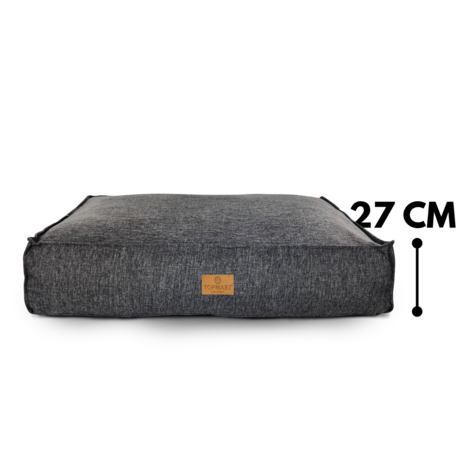 Hondenkussen Riva - Extra Dik Matras - Grijs - Orthopedische Silicone Vulling - Diverse Maten