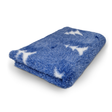 Vetbed Christmas - Starry Pine - Gemêleerd Blauw - Anti-Slip - 5 Stuks 150x100 cm