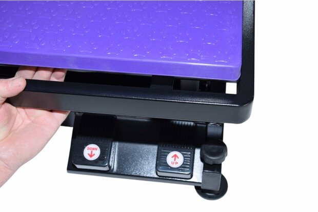 Trimtafel Elektrisch Silicone - Paars - SPRS/ZW - 110x60 cm