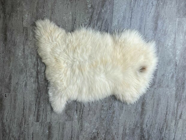 Schapenvacht 100% Echt & Natuurlijk - Wit Lang Haar -100 cm