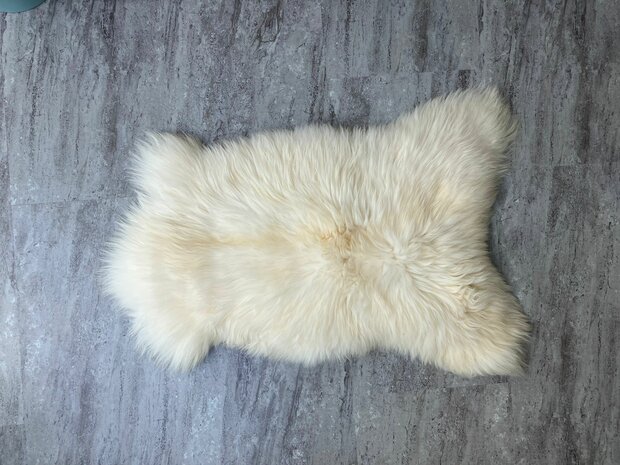 Schapenvacht 100% Echt & Natuurlijk - Wit Lang Haar - 110 cm