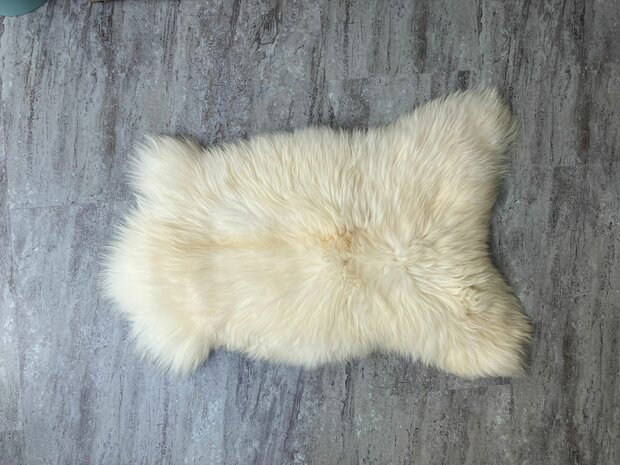 Schapenvacht 100% Echt & Natuurlijk - Wit Lang Haar - 110 cm