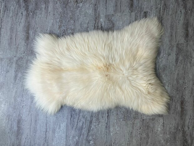 Schapenvacht 100% Echt & Natuurlijk - Wit Lang Haar - 110 cm