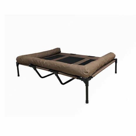 Hondenstretcher XXL - Honden Ligbed - Bruin met Bumperrand - 122 x 91 x 18 cm
