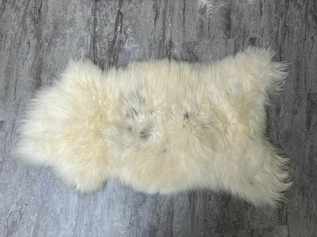 Schapenvacht 100% Echt & Natuurlijk - Wit Lang Haar - 115 cm