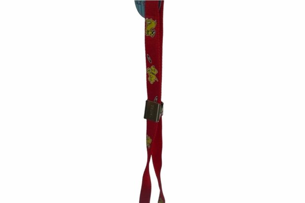 Trimlus Tritra - Rood met honden print - 16 mm / 44 cm
