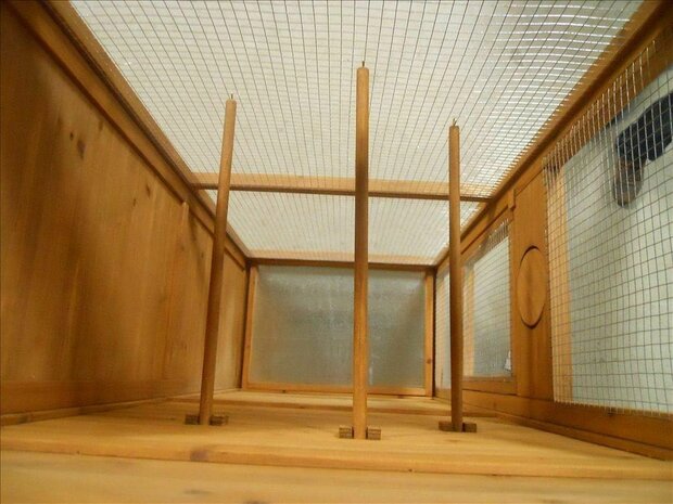 Volière Hout - Vogelvolière - 78 x 55 x 158 cm 