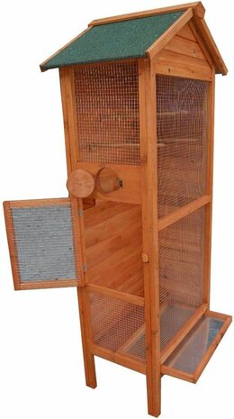 Volière Hout - Vogelvolière - 78 x 55 x 158 cm 