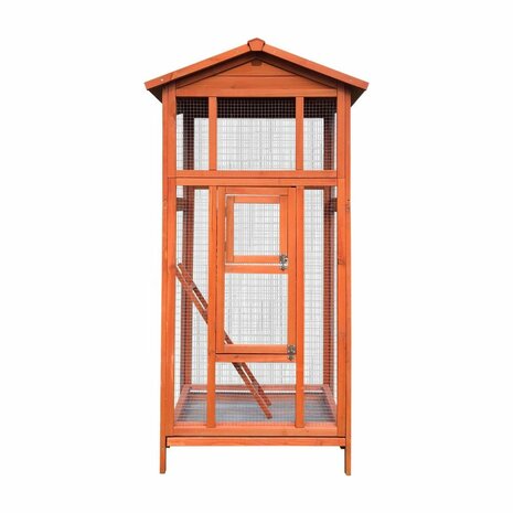 Volière Hout - Vogelvolière - 83 x 60 x 160 cm