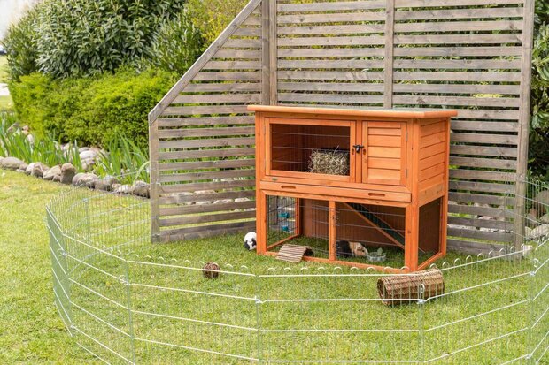 Konijnenhok Loft Hout - Caviahok - 91 x 45 x 81 cm
